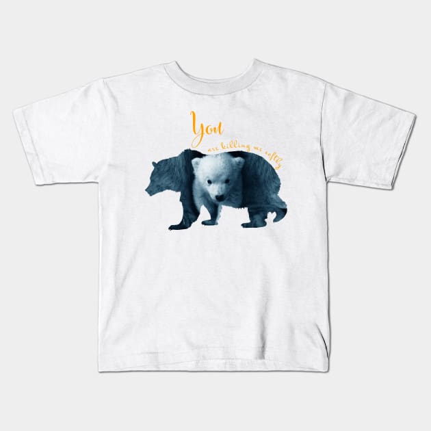 KILLING BEAR Kids T-Shirt by Utopic Slaps